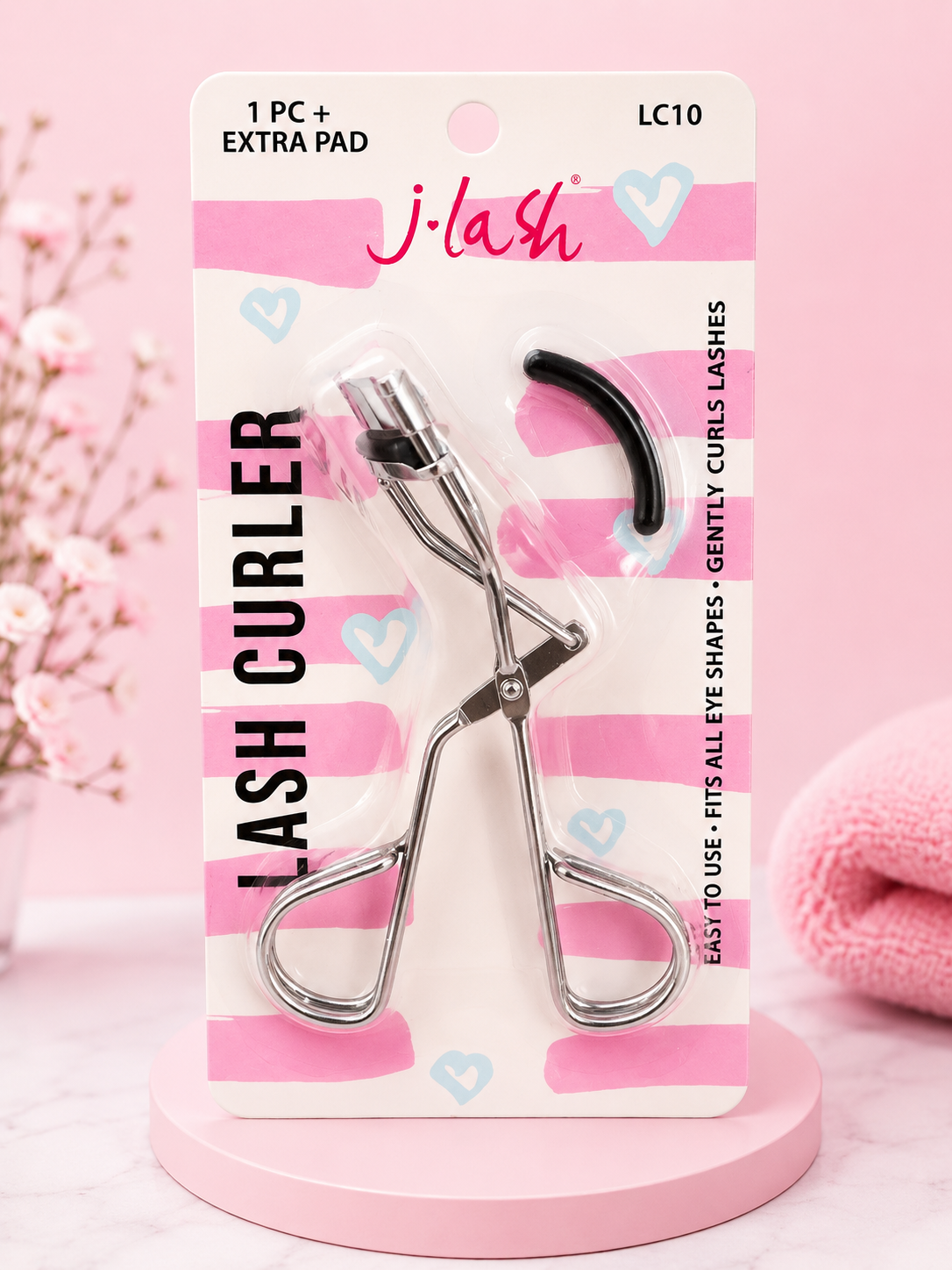 J Lash- Lash Curler Silver (3pcs)