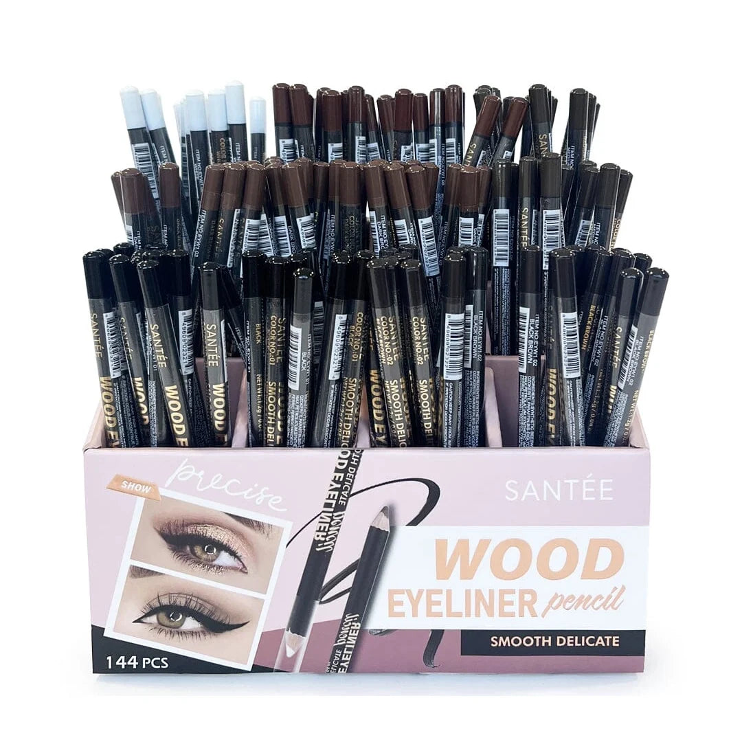 Santee- Wood Eyeliner Pencil Display 144 pcs (1 display)