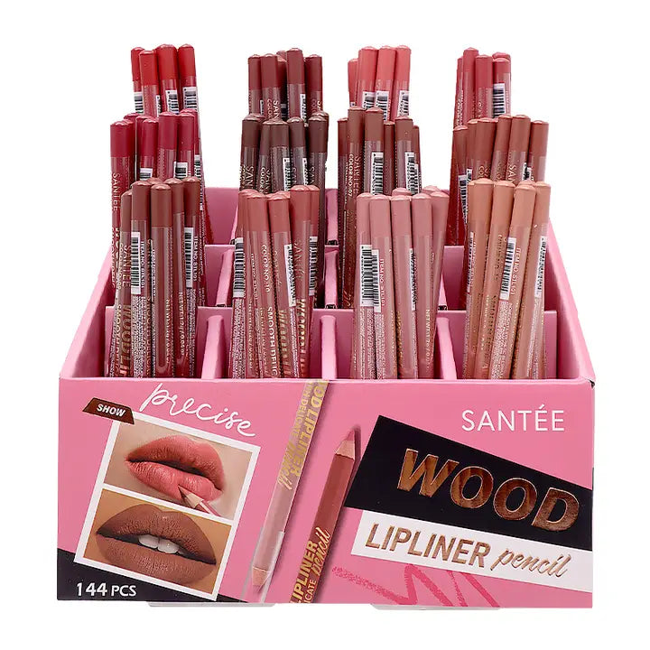 Santee- Wood Lipliner Pencil Display 144pcs (1 display)