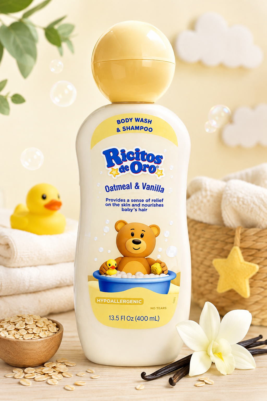 RICITOS DE ORO- Body Wash and Shampoo 400ML (1pc)