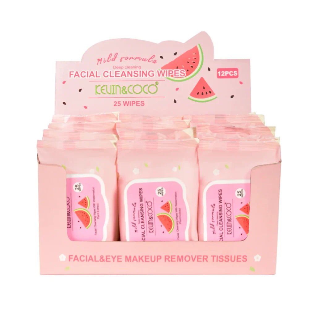 Kevin & Coco Facial Cleansing Wipes (Display 12pcs) Watermelon 🍉