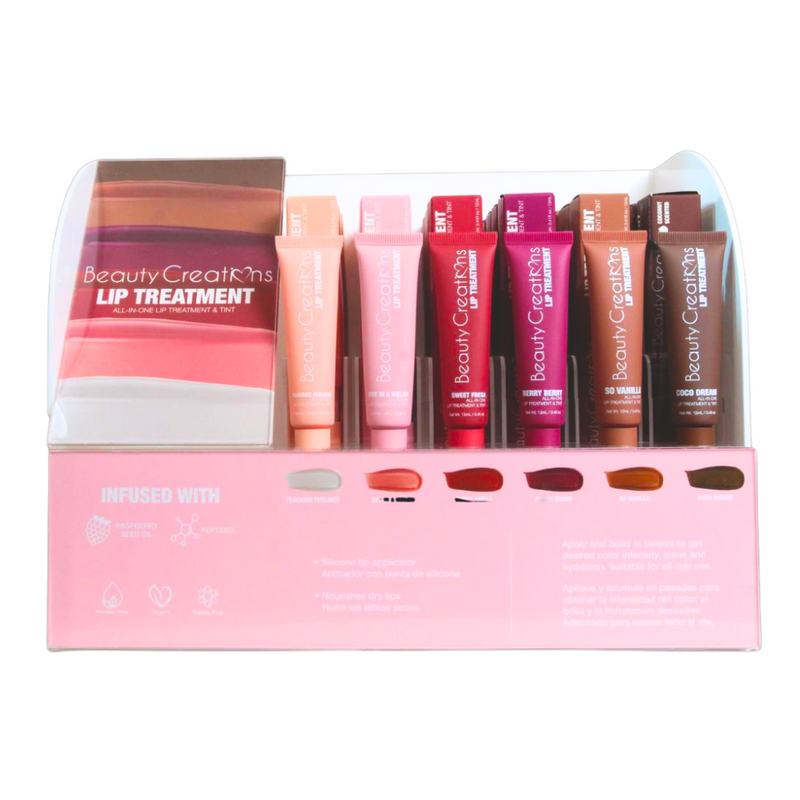 Lip Treatment & Tint Display (6 Shades + 6 pcs Per Shade + 1 Free Tester Per Shade)