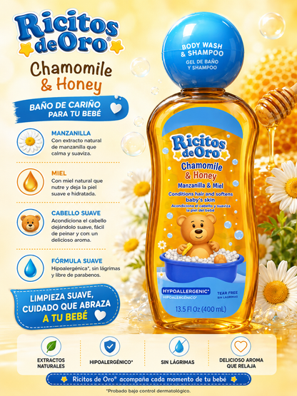 RICITOS DE ORO- Body Wash and Shampoo 400ML (1pc)