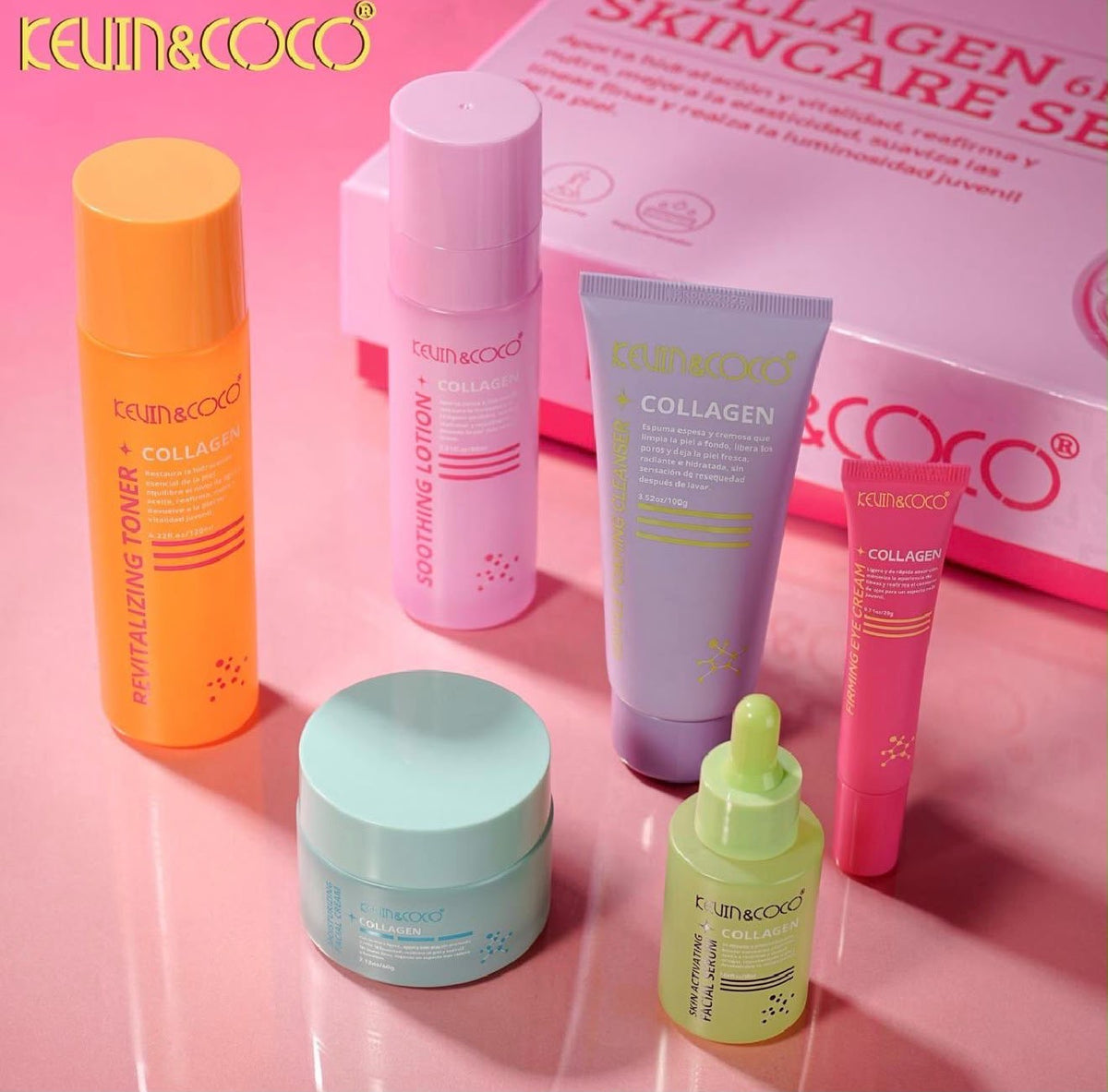 Kevin&Coco-Collagen SkinCare Set with 6pcs  (1 set)