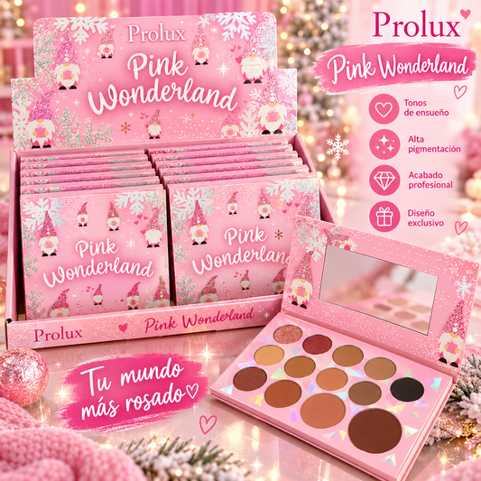 Prolux- Pink Wonderland Face Palette Display 12 pcs ( 1 Display )