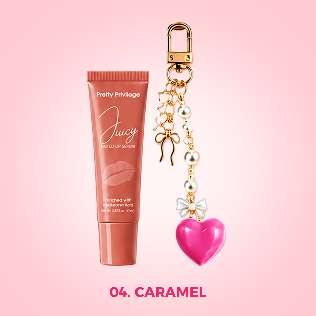 PP-Juicy Tinted Lip Serum with Charms 💕 Display 12pcs mix