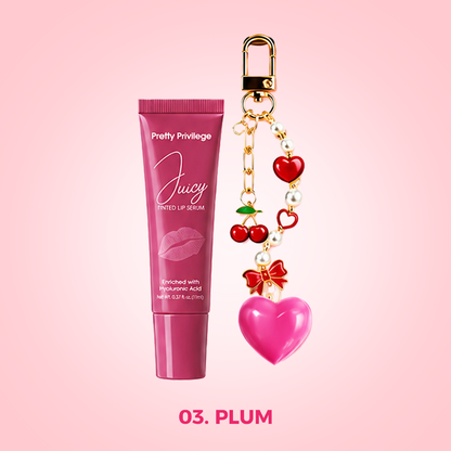PP-Juicy Tinted Lip Serum with Charms 💕 Display 12pcs mix