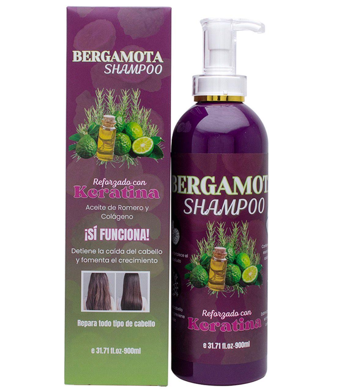 Bergamota Shampoo Keratina (3pcs)