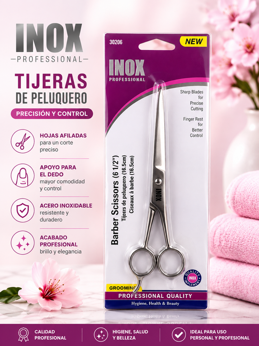 INOX- BARBER SCISSORS “6 1/2” (1pc)