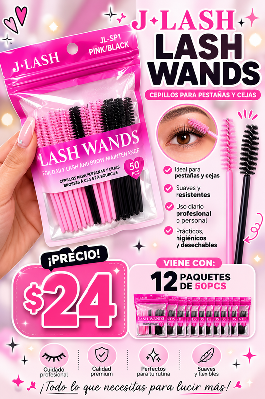 J LASH- LASH WANDS ( 12 sets cada set viene con 50pcs)