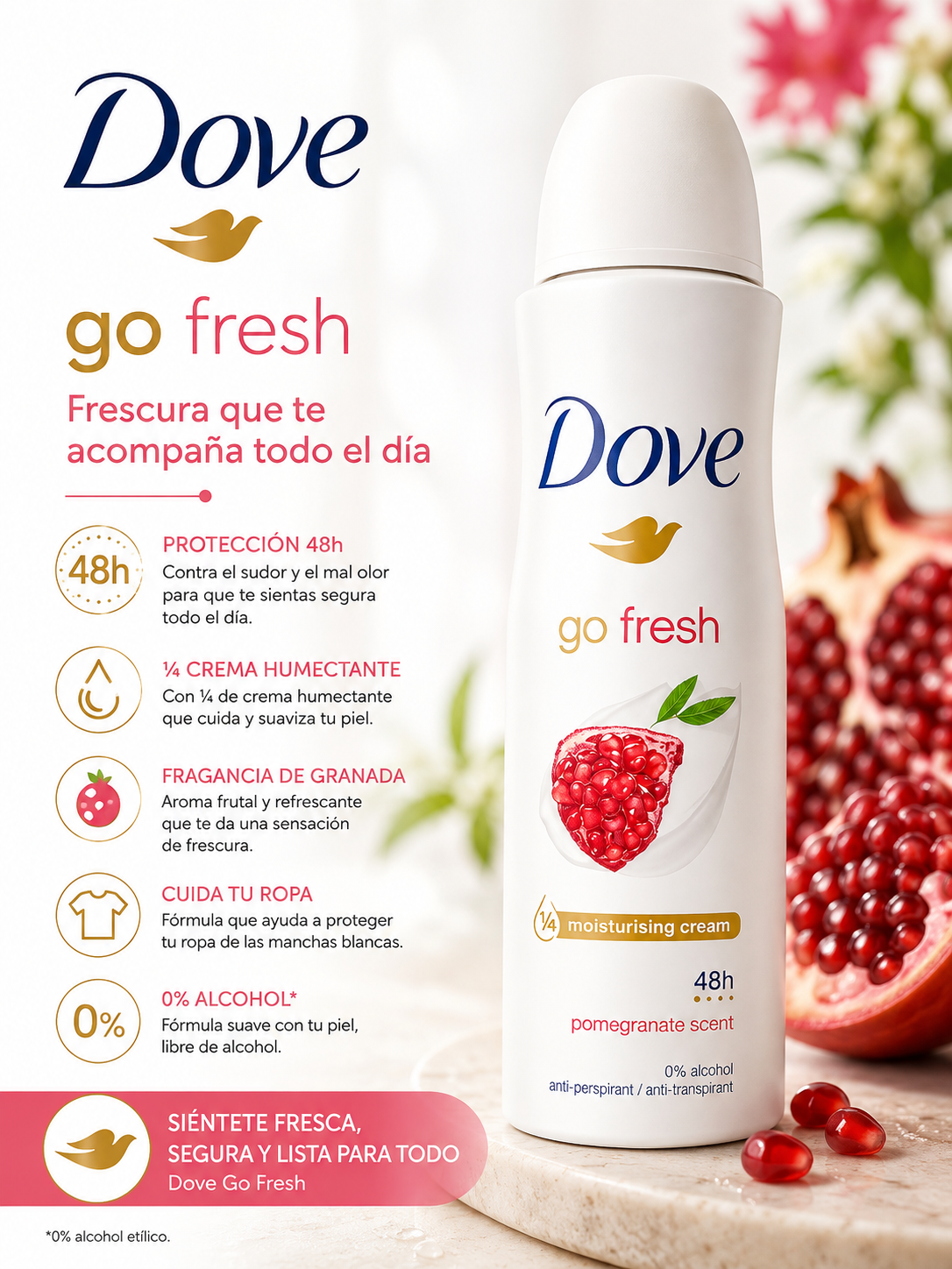 DOVE- Desodorante Chico 150ML (1pc)