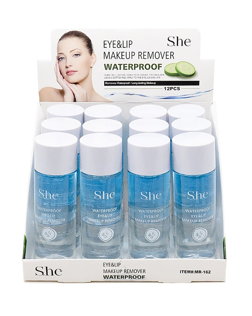 SHE- Makeup Remover Waterproof Display 12pcs             (1 Display)