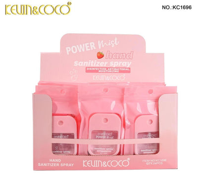 Kevin & Coco Hand Sanitizer Spray Fruit Scented.      (Display 24pcs)