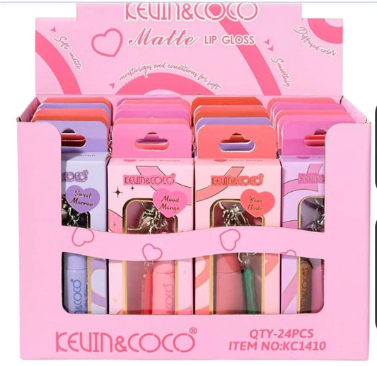 Kevin & Coco Matte Lip Gloss (Display 24pcs)