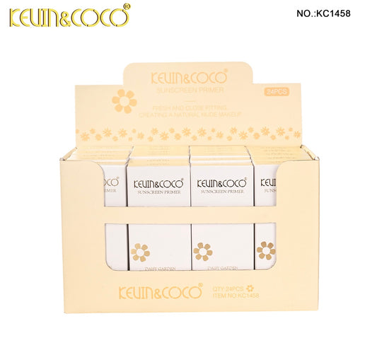 Kevin & Coco Sunscreen Primer (Display 24pcs) 4 Tones Mix