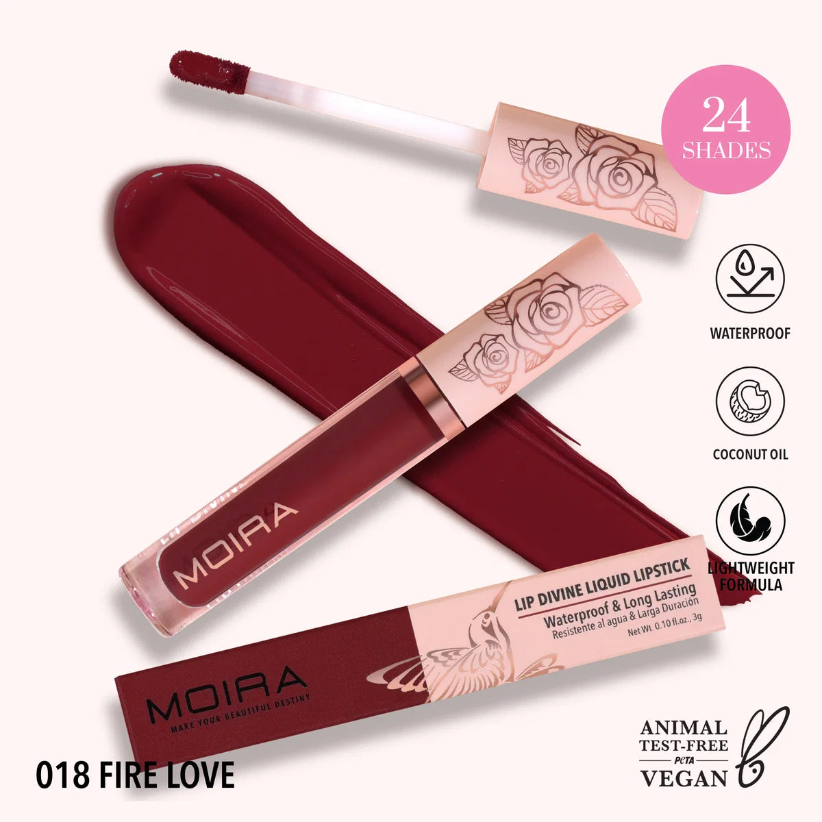 MOIRA-Lip Divine Liquid Lipstick (3pcs)