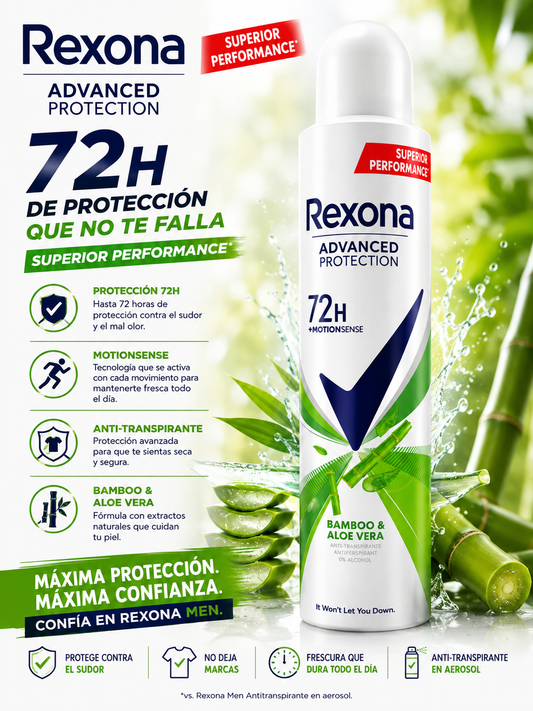 Rexona- Deodorant Bamboo & Aloe Vera 200ML (1pc)