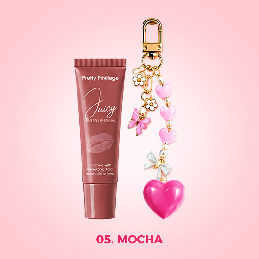 PP-Juicy Tinted Lip Serum with Charms 💕 Display 12pcs mix