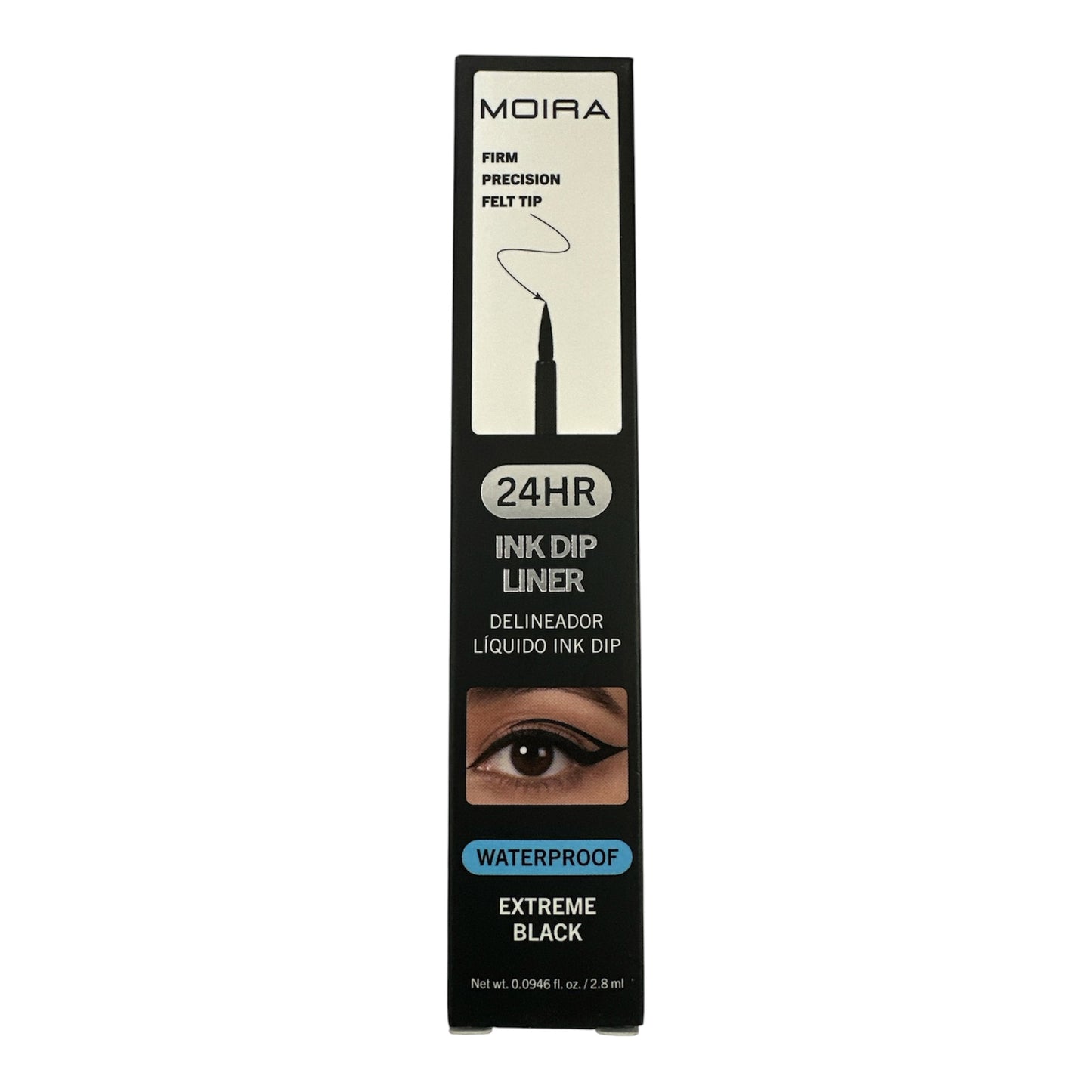 MOIRA 24HR INK DIP LINER WATERPROOF EXTREME BLACK (3pcs)