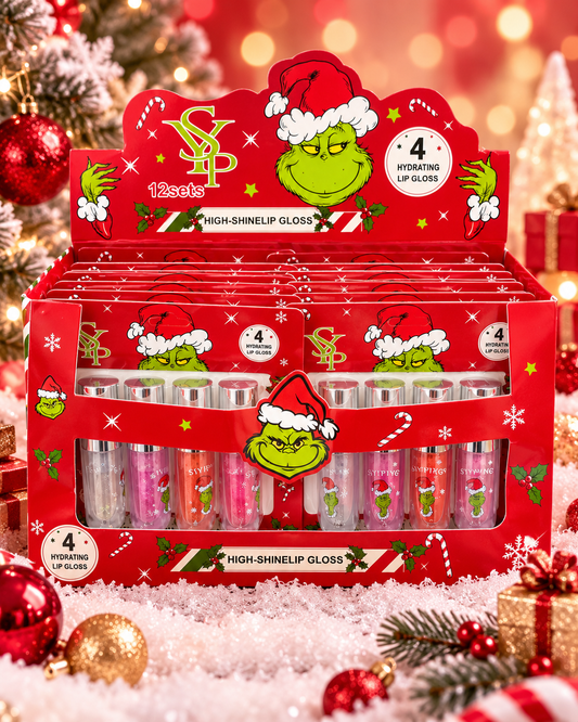 High-Shine Lip Gloss (12 Sets with 4pcs)