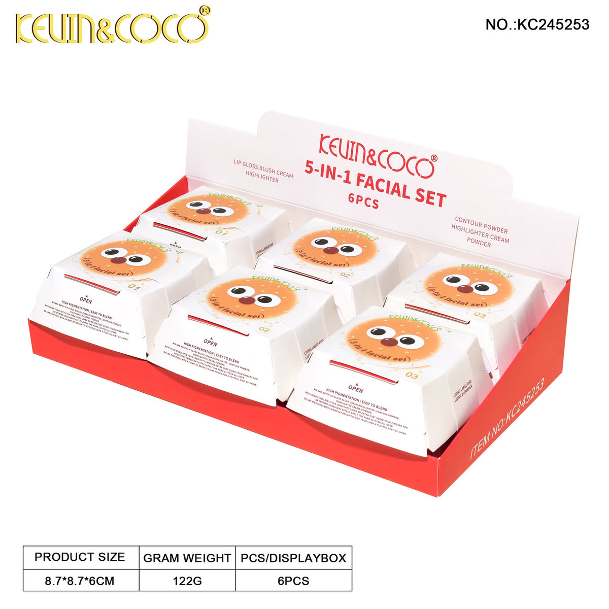 Kevin&Coco-5 IN1 Facial Set (6pcs)