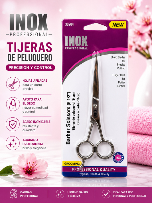 INOX- BARBER SCISSORS “5 1/2” (1pc)