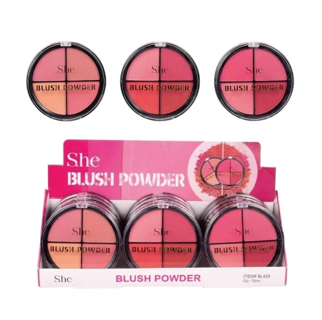 SHE- Blush Powder Display (12pcs)