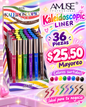 Amuse- Kaleidoscopic Liner Display 36pcs ( 1 display)