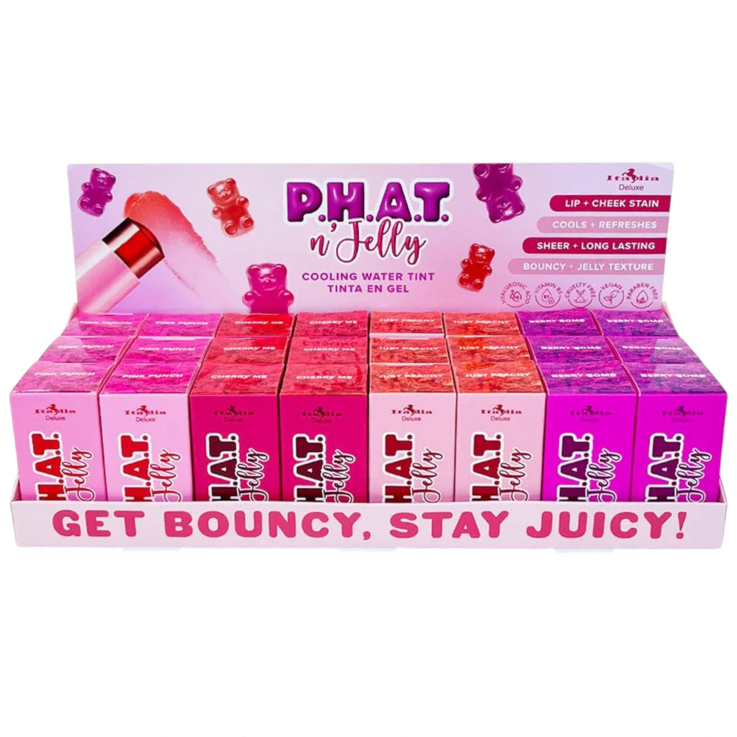 Italia Deluxe PHAT n Jelly Cooling Water Tint – 24PCS