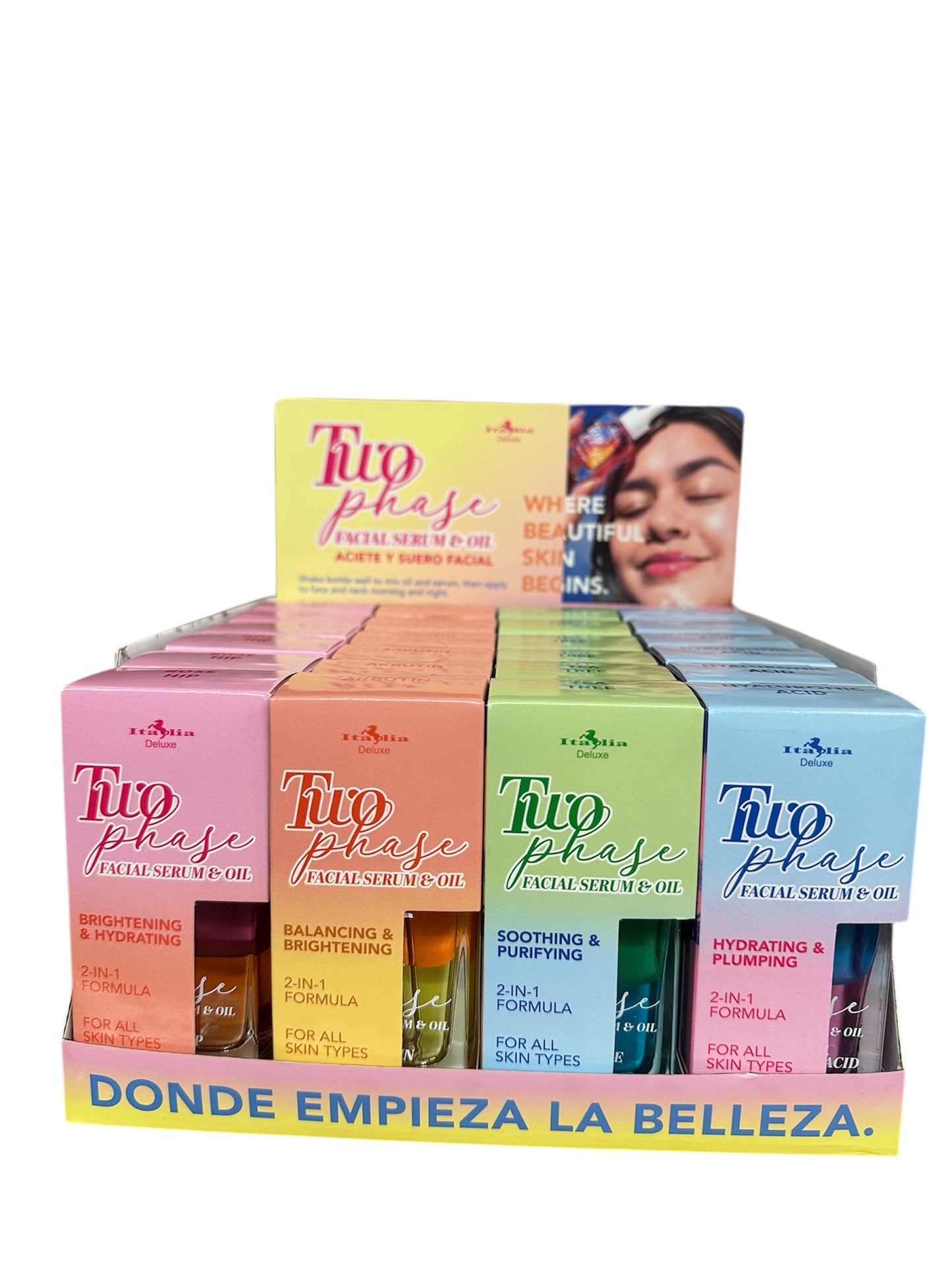 Trio Phase Facial Serum & Oil 2 en 1 – Set de Sueros Faciales (24pcs)