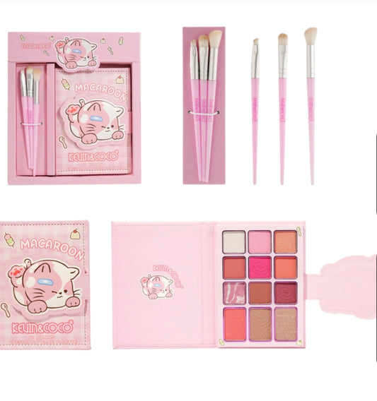 Kevin & Coco 12 Colors Eyeshadow Face Palette Pink (1pcs)