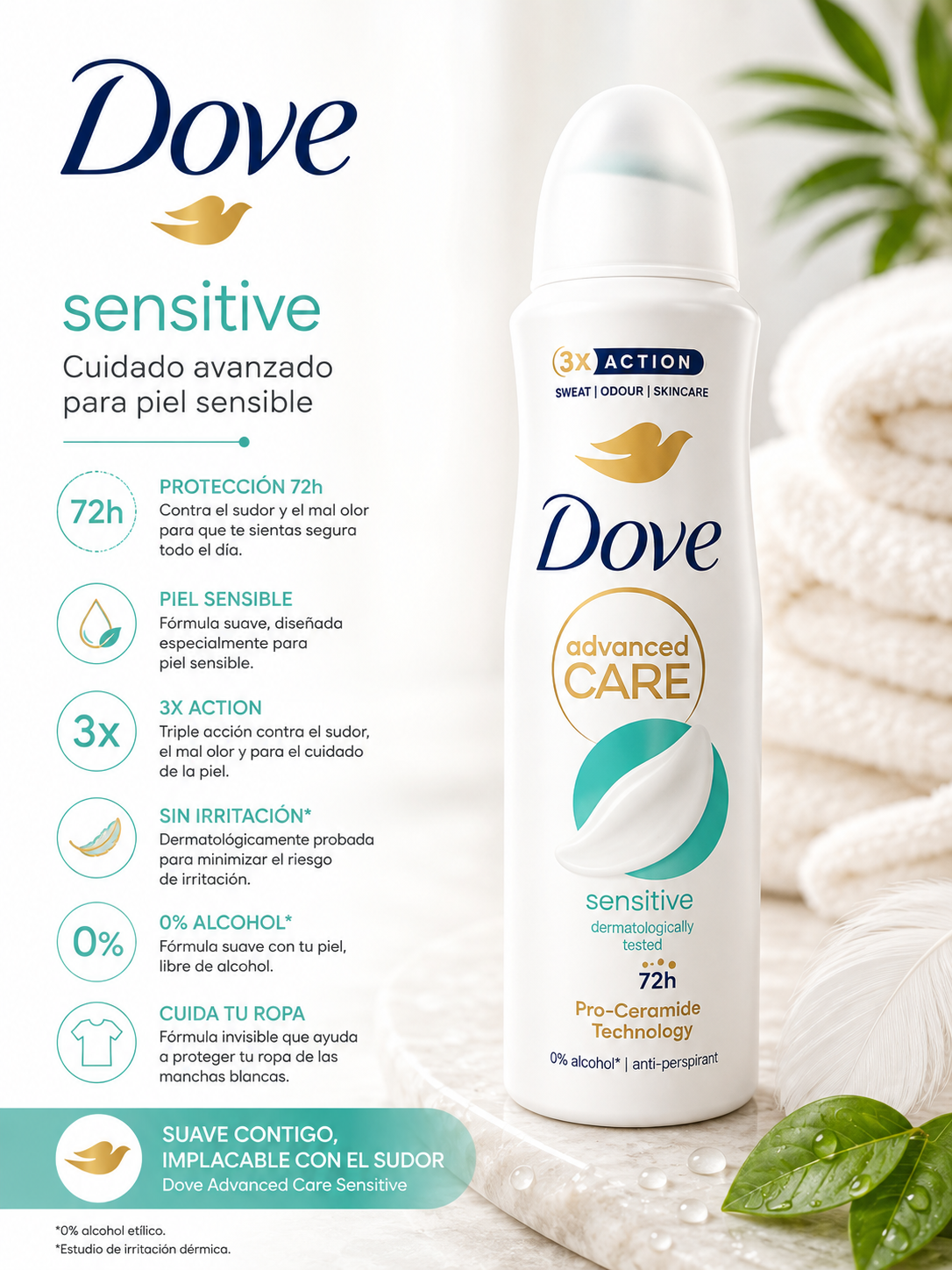DOVE- Desodorante Chico 150ML (1pc)