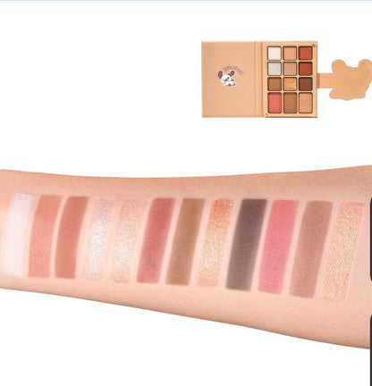 Kevin & Coco 12 Colors Eyeshadow Face Palette Nude (1pcs)