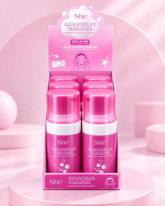 SHE- Smoothing Cleanser Display 6pcs  (1 Display)