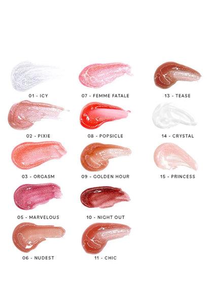 Italia Deluxe- Thirsty Pout High Shine Lip Gloss Display 72pcs (1 display)