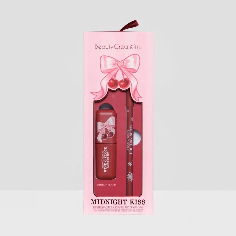 BEAUTY CREATIONS - MIDNIGHT KISS LIQUID TINT & WOODEN LIP PENCIL DUO - (1PC)