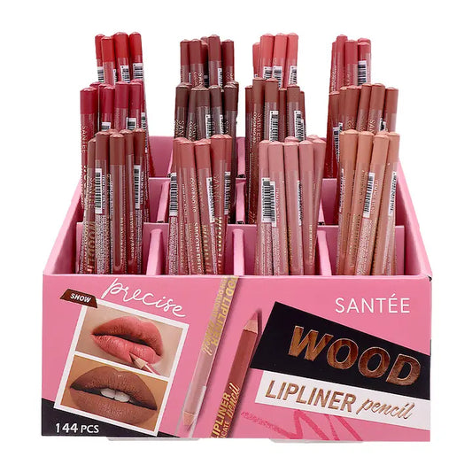 Santee- Wood Lipliner Pencil Display 144pcs (1 display)