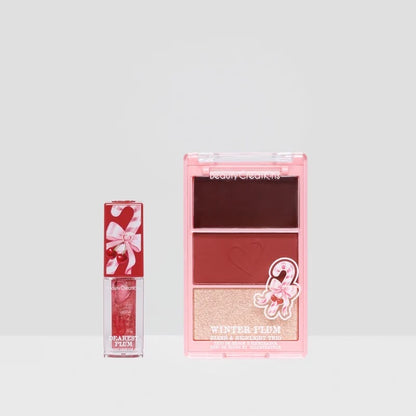 BEAUTY CREATIONS - DASHIN' DARLING BLUSH & HIGHLIGHT TRIO & TINTED LUXE LIP OIL SET - (1PC)