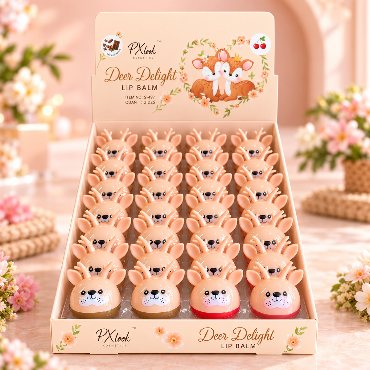 Deer Delight Lip Balm Display 24pcs (1 display)
