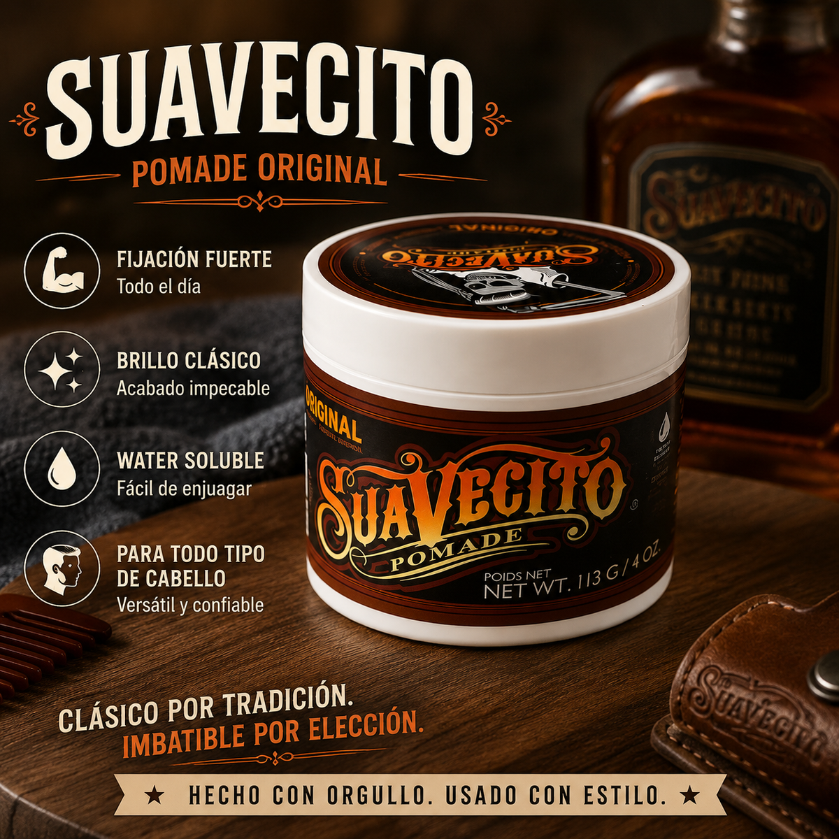 Suavecito Pomade- ORIGINAL 113G (1pc)
