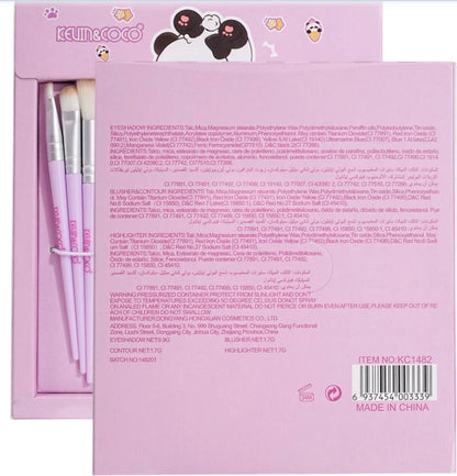 Kevin & Coco 12 Colors Eyeshadow Face Palette Purple (1pcs)