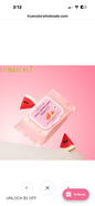 Kevin & Coco Facial Cleansing Wipes (Display 12pcs) Watermelon 🍉