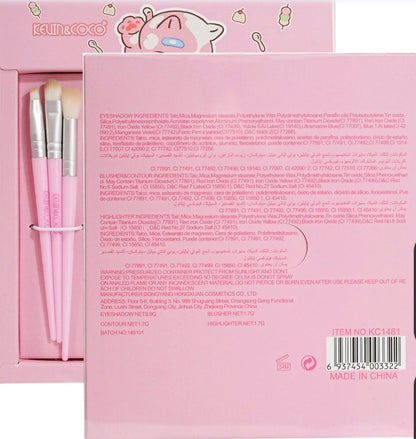 Kevin & Coco 12 Colors Eyeshadow Face Palette Pink (1pcs)