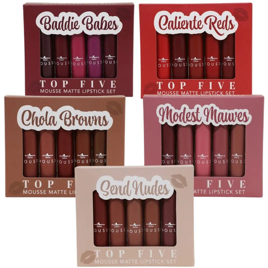 Italia deluxe - Top Five Lipstick  Set  (1 set )