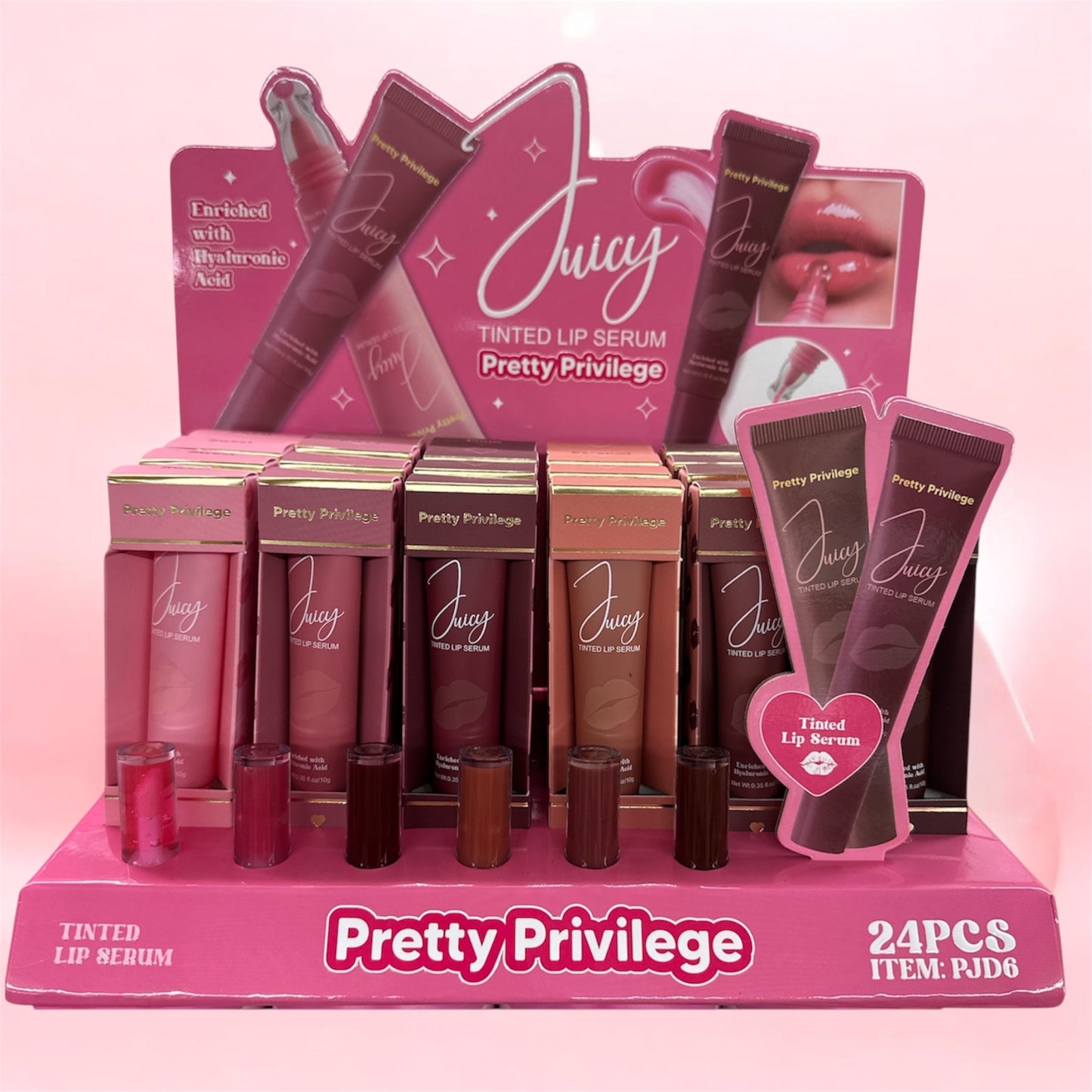 PP- Juicy Tinted Lip Serum (display 24pcs)
