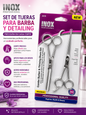 INOX- COMBO BARBER & THINNING SHEARS SET (1pc)