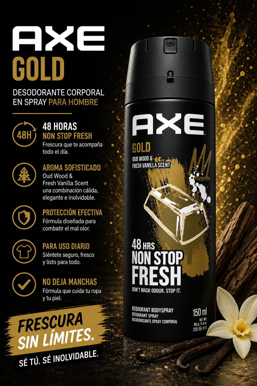 AXE- DEODORANT BODY SPRAY 150ML (1pc)