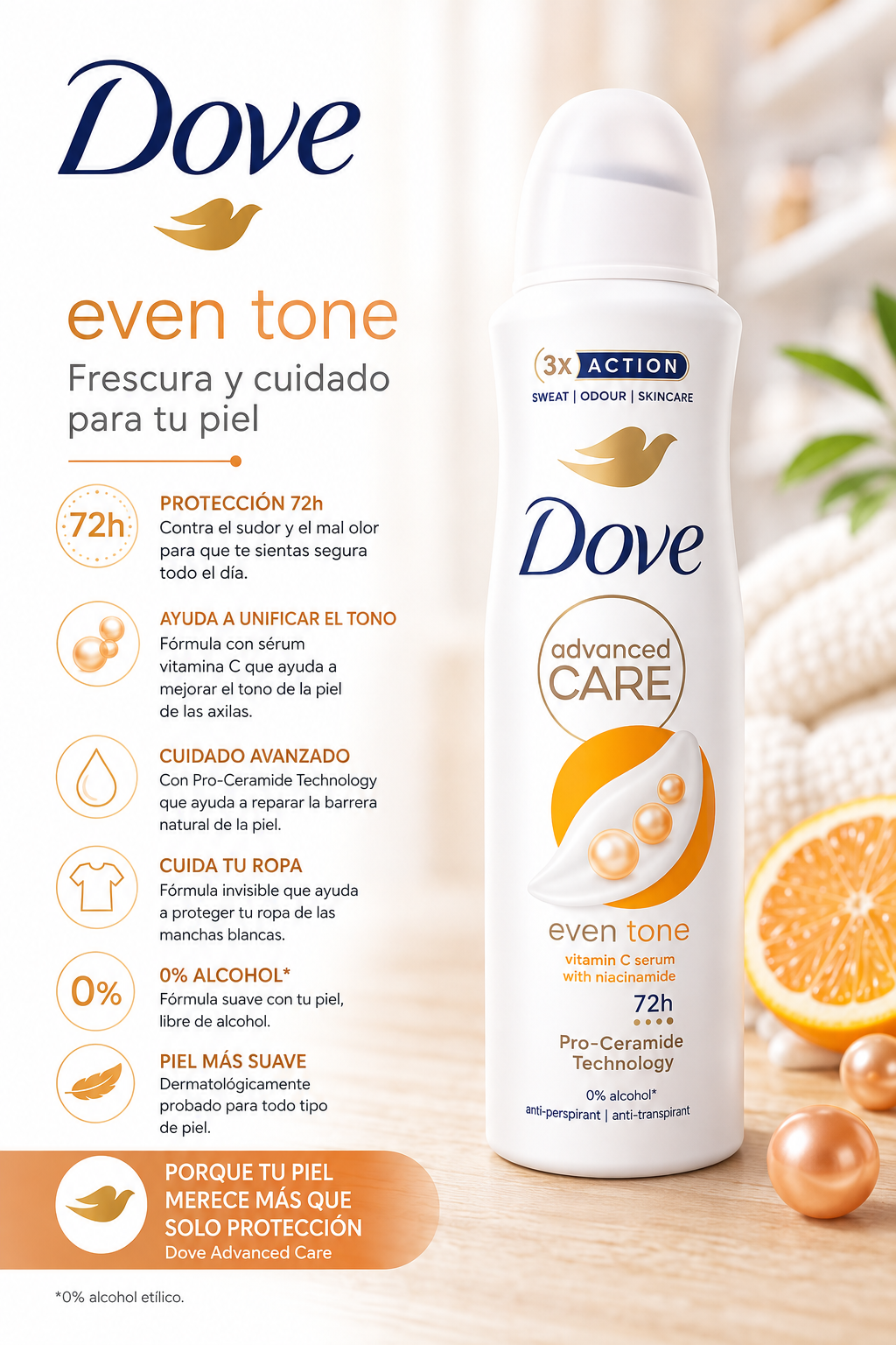DOVE- Desodorante Chico 150ML (1pc)