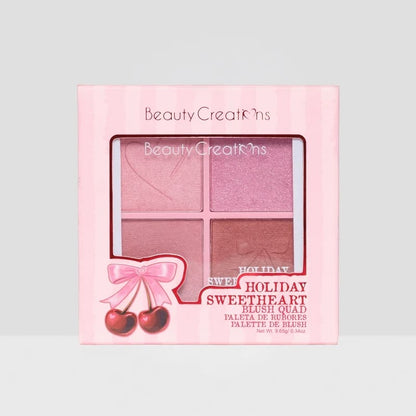 BEAUTY CREATIONS - HOLIDAY SWEETHEART BLUSH QUAD PALETTE - (1PC)