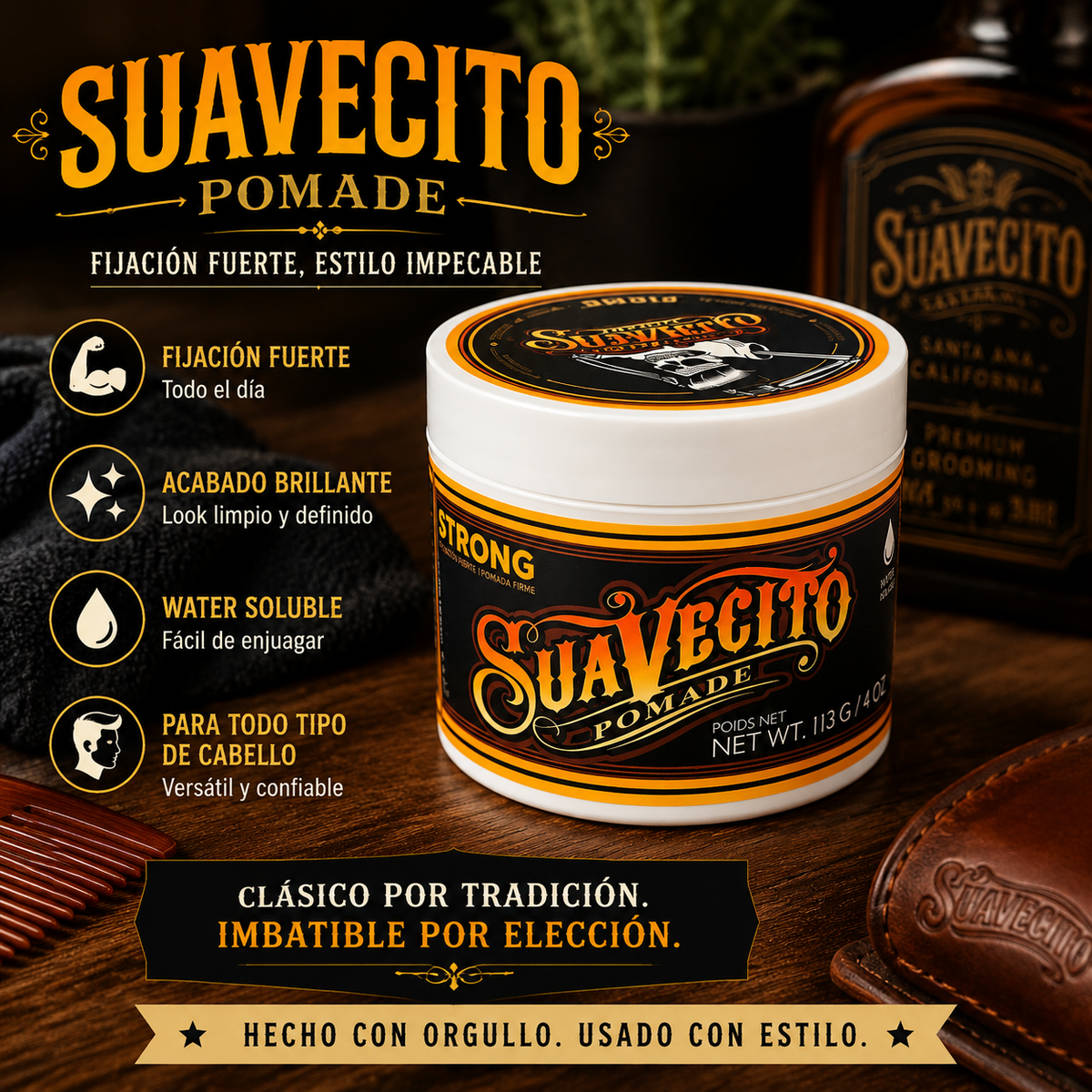Suavecito Pomade- STRONG 113G (1pc)
